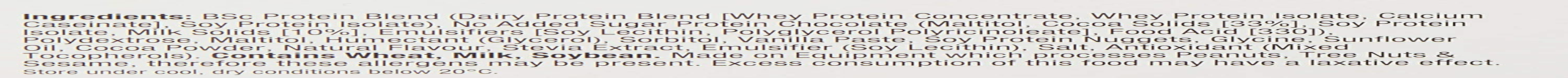 Body Science Cookies and Cream High Protein Bar - Box of 12 (60G Each)