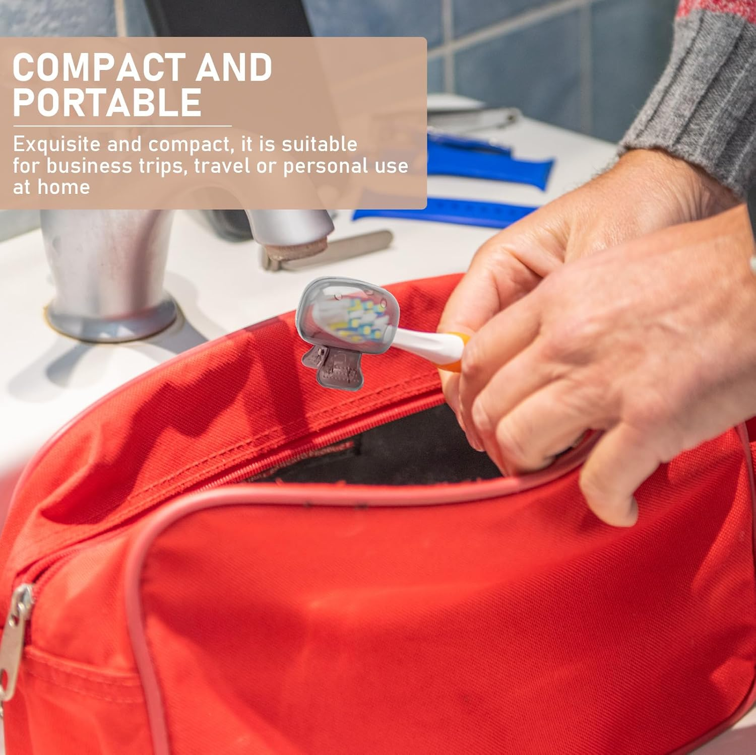 7 Pcs Electric Toothbrush Head Cover Set - High Quality Durable Plastic Toothbrush Cover Protector with Safety Clip, Hygienic Travel Case, Great Value Oral Care Accessories for Home and Vacation image number 6