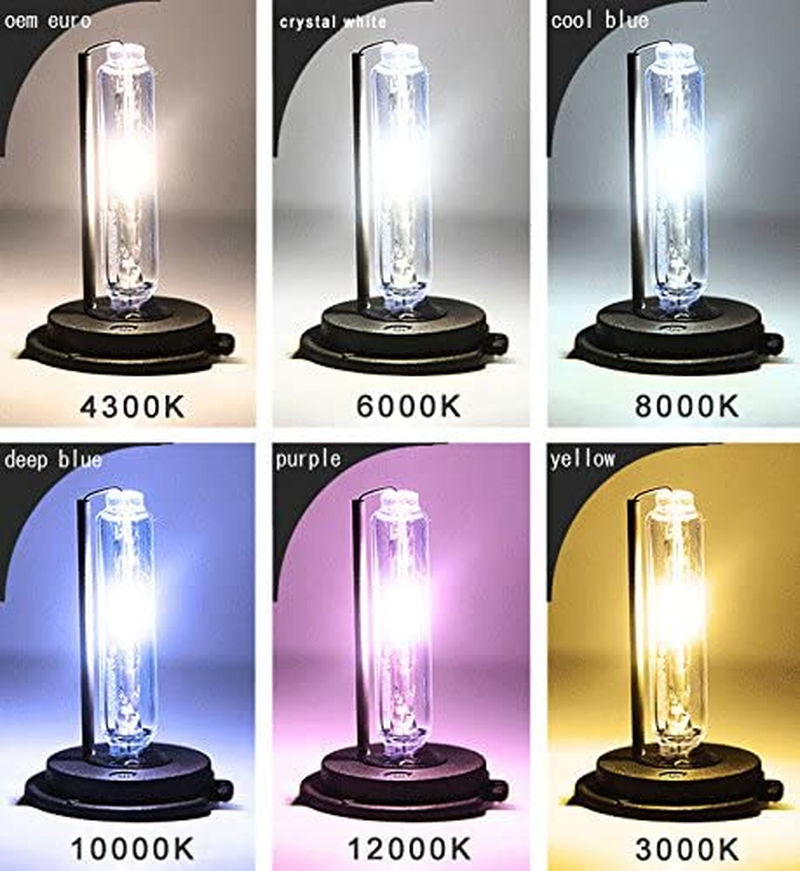 H13 9008 Bi-Xenon HID Bulbs 35W Super Bright Dual Hi/Lo Headlight Bulb Replacement, 8000K Ice Blue, Pack of 2 image number 6