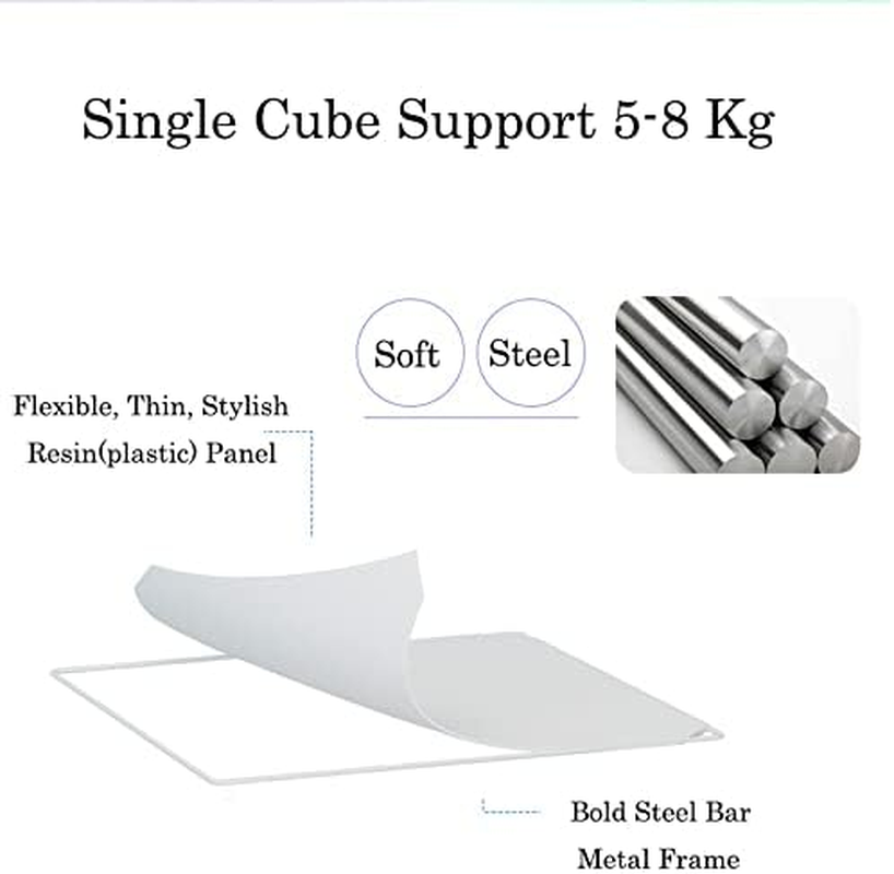 AUKO DIY XL 8 12 16 Cube Storage Cabinet Compartment Wardrobe Rack Shelf Portable Organizer Hallway Table Home Decor Bedroom Furniture (XL 12 Cube White) image number 1