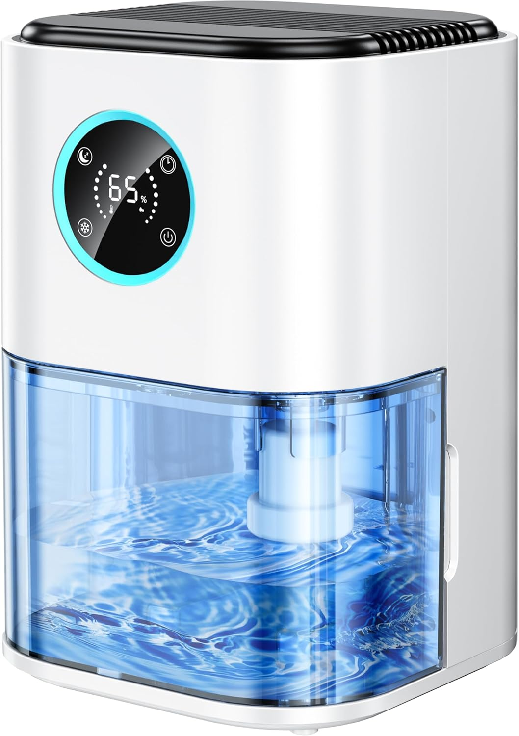 2000ML Dehumidifiers for Home,Small Dehumidifier for Home,Portable and Mini Small Air Dehumidifiers for Quiet with LED Light, Auto Shut off for Home, Bedroom,Bathroom,Basement,Closet,Wardrobe image number 6