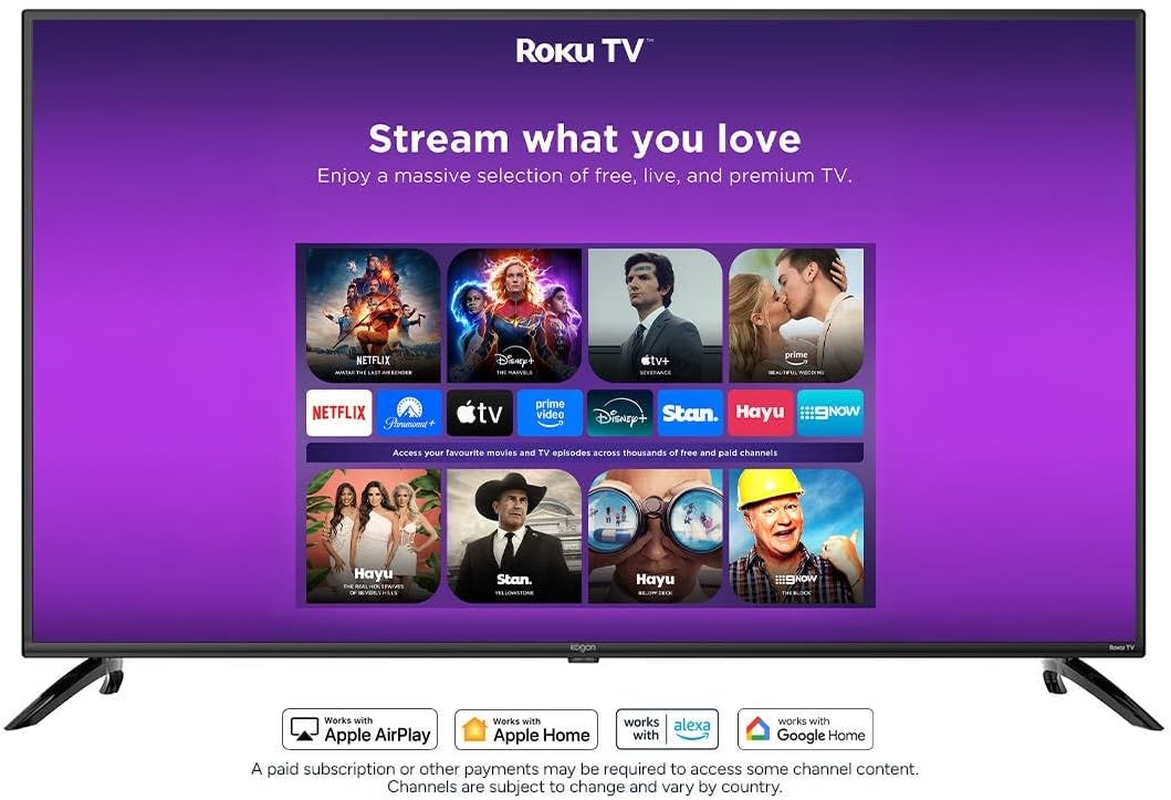 Kogan 55" LED 4K Smart Compatible with Roku TV - R95T - KALED55R95TA - 55 Inch