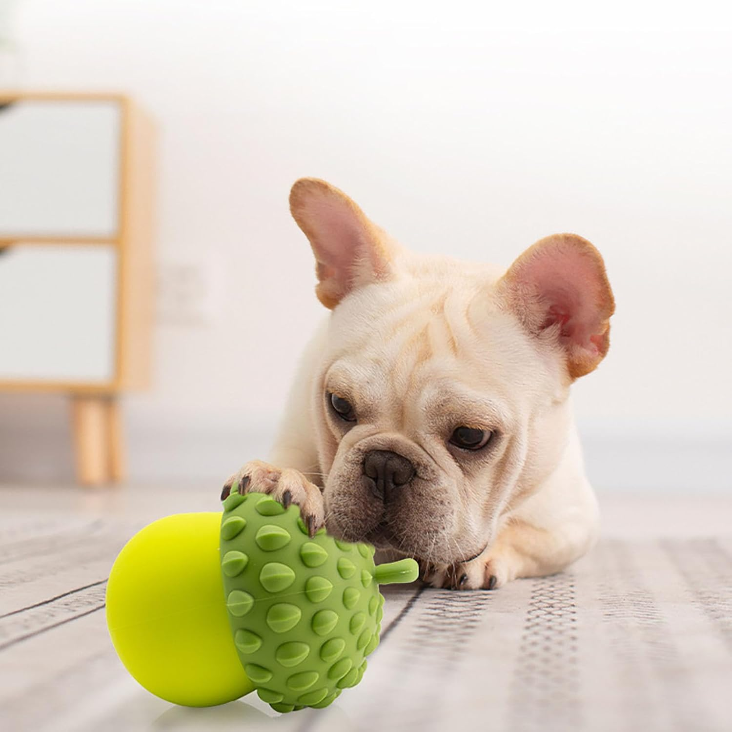 Pine Cone Dog Chew Toys for Aggressive Chewers Nearly Indestructible Dog Toy, Interactive Treat Dispensing Toys for Medium Large Size, Long Lasting Gifts for Dogs (Green) image number 6