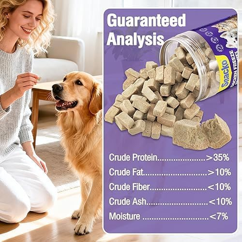 Freeze Dried Cat Dog Treats Chicken Liver 100G Dry Cubes Helathy Puppy Pet Training Reward Snack image number 5