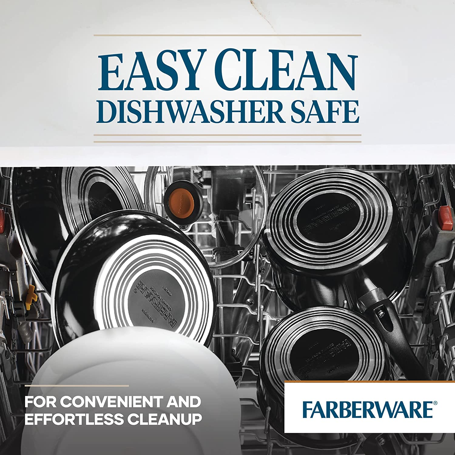 Farberware Glide Nonstick Frying Pan/Fry Pan/Skillet - 10 Inch, Black image number 4