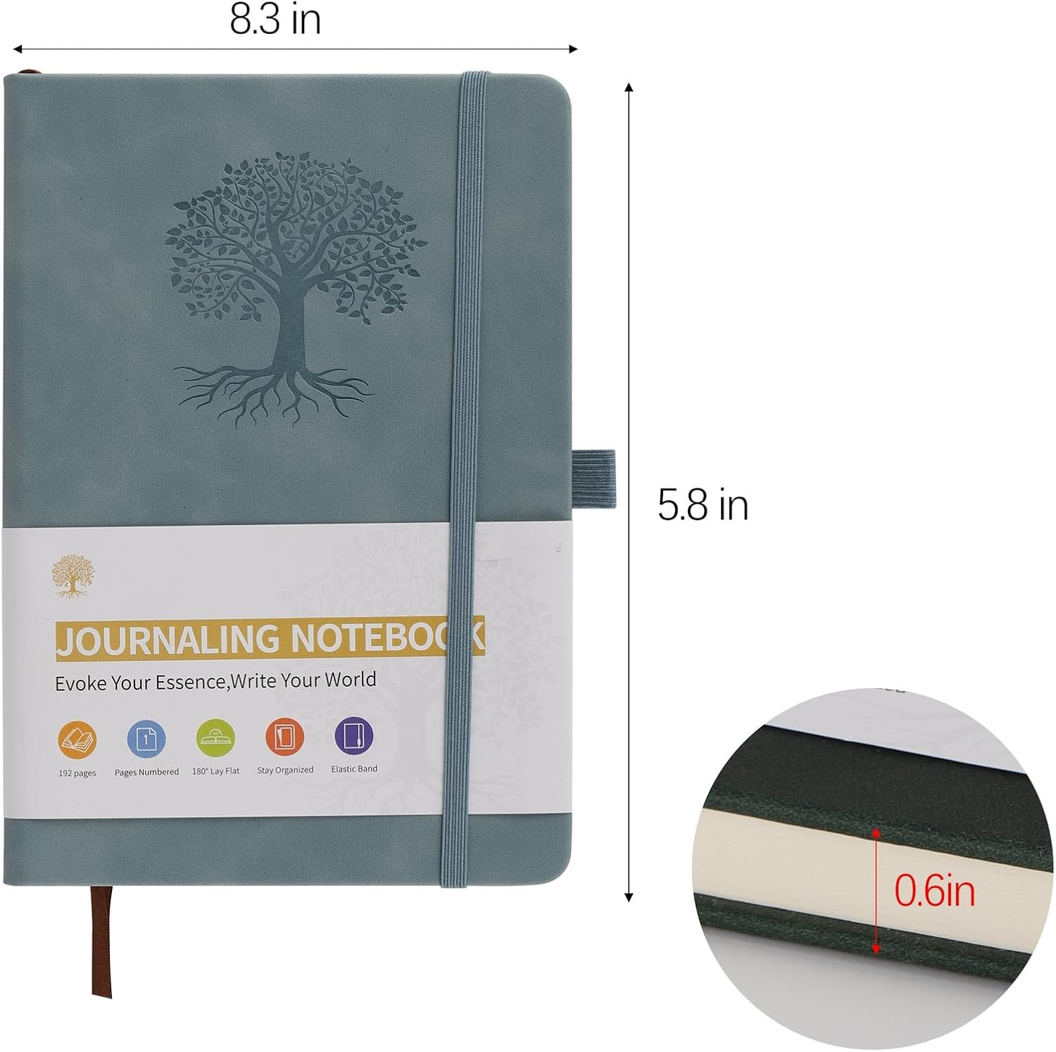 2 PCS A5 Lined Journal Notebook, Hardcover Blank Journal Notebook for Work Notes, Study, Journaling Writing, Office image number 1