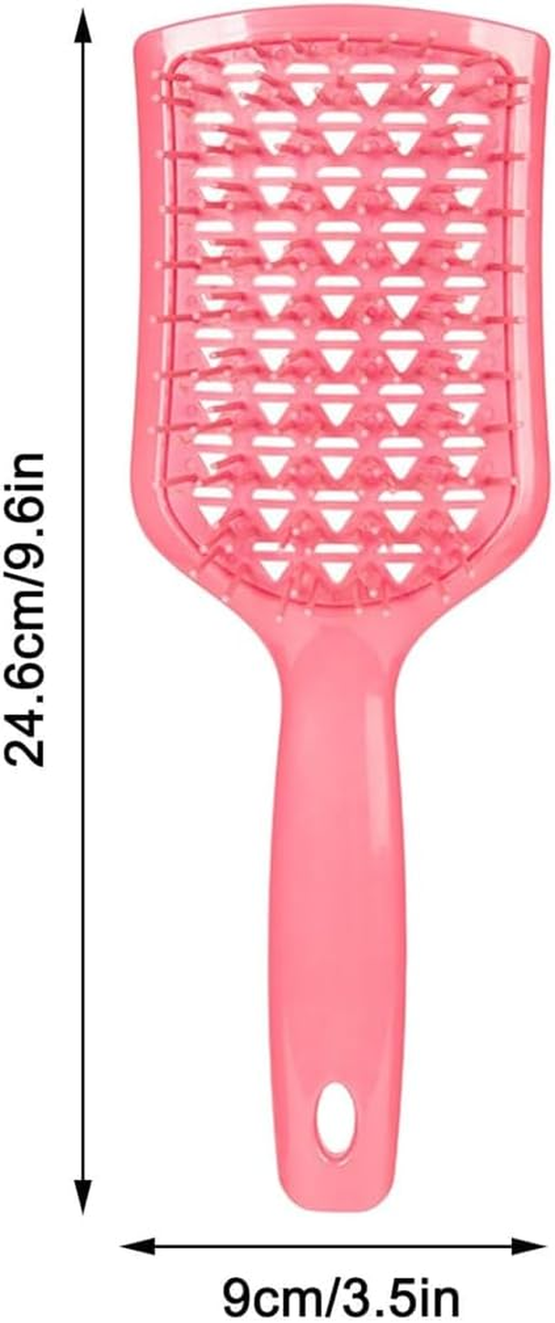 Detangling Brush Scalp Brush, Detangling Hair Brush, Paddle Hairbrush Anti-Static Massage Paddle Brush with Flexible Bristle for Curly Wet Dry Hair Painless Combing (Black) - Black image number 6