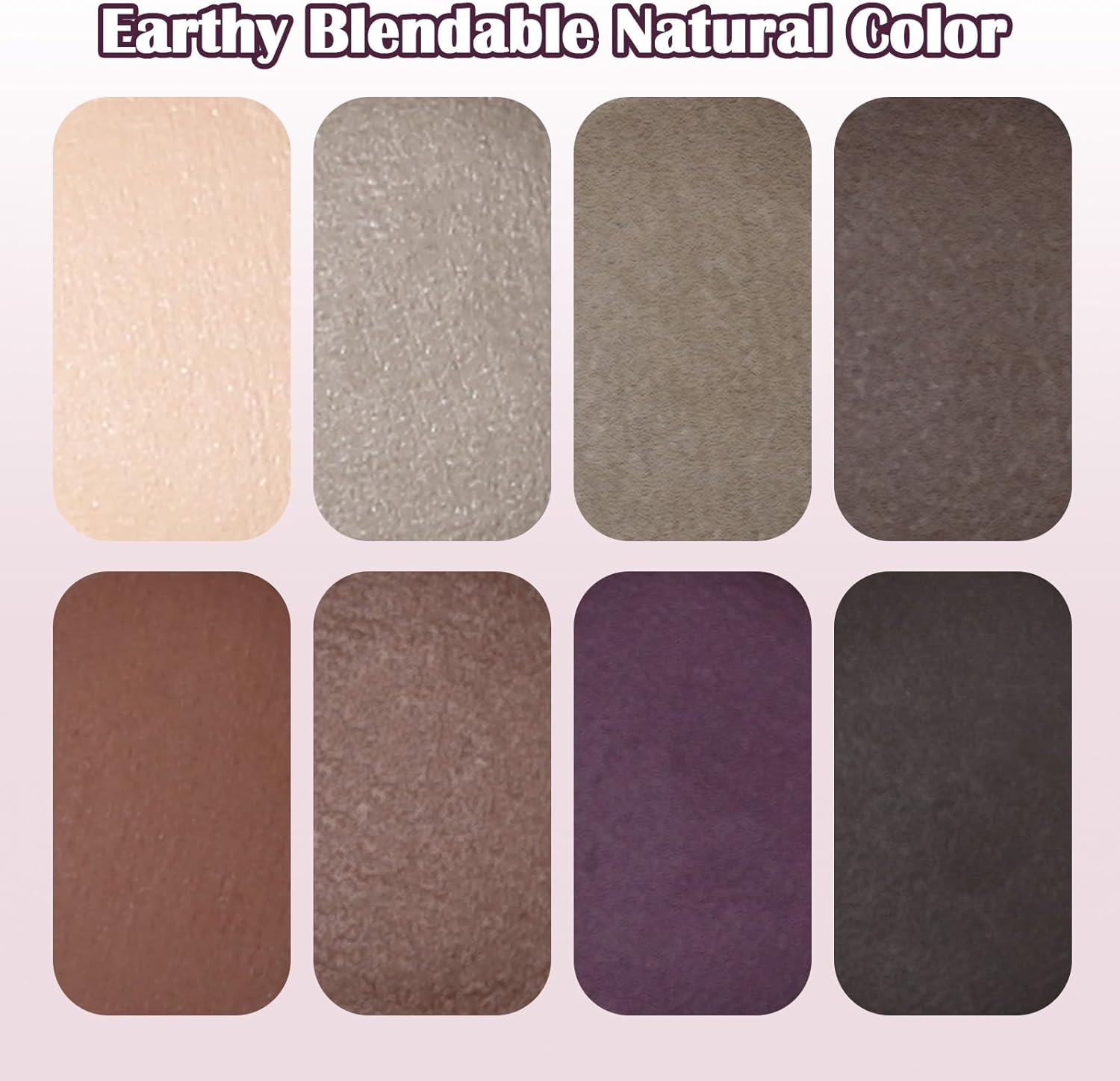 UCANBE 8 Color Nude Smokey Baked Matte Eyeshadow Palette - Highly Pigmented, Smooth & Blendable Formula with Neutral & Earthy Tones for Everyday & Dramatic Eye Makeup Pallet (01 Matte) image number 4