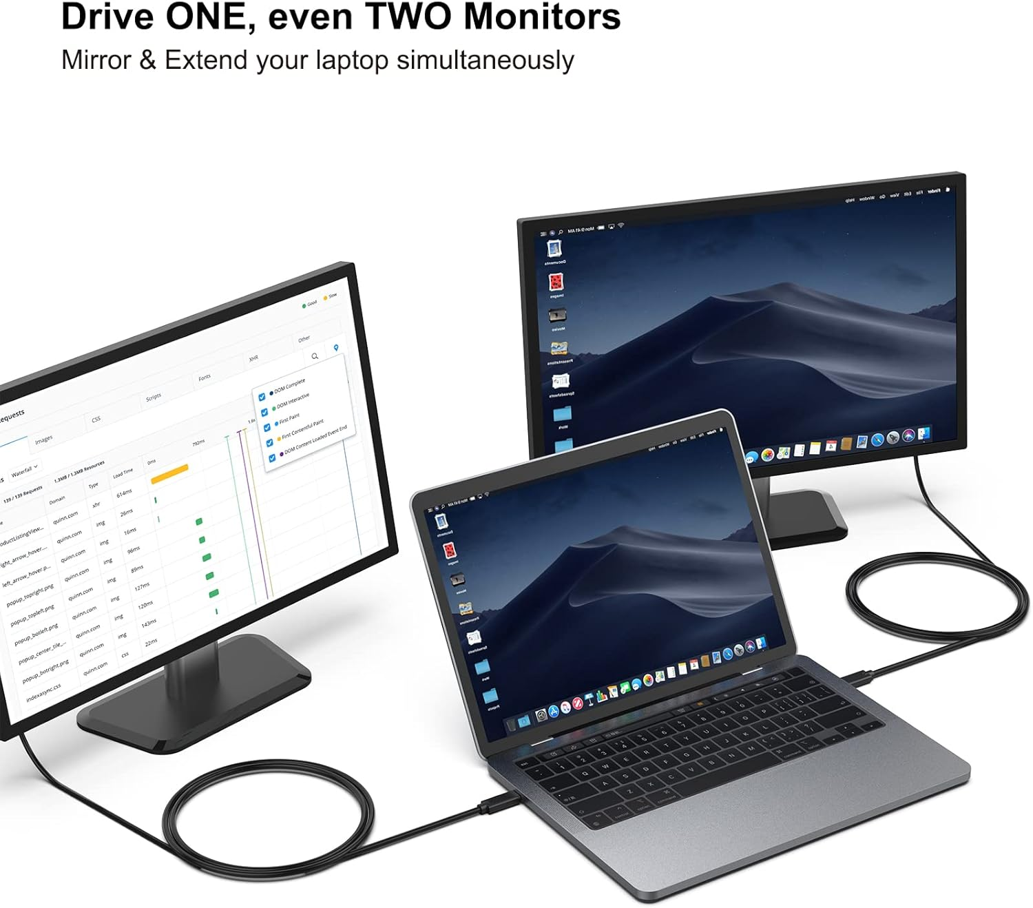 USB C to VGA Cable, Benfei USB Type-C to VGA Cable [Thunderbolt 3] Compatible for Macbook Pro 2019/2018/2017, Samsung Galaxy S9/S8, Surface Book 2, Dell XPS 13/15, Pixelbook and More - 6 Feet