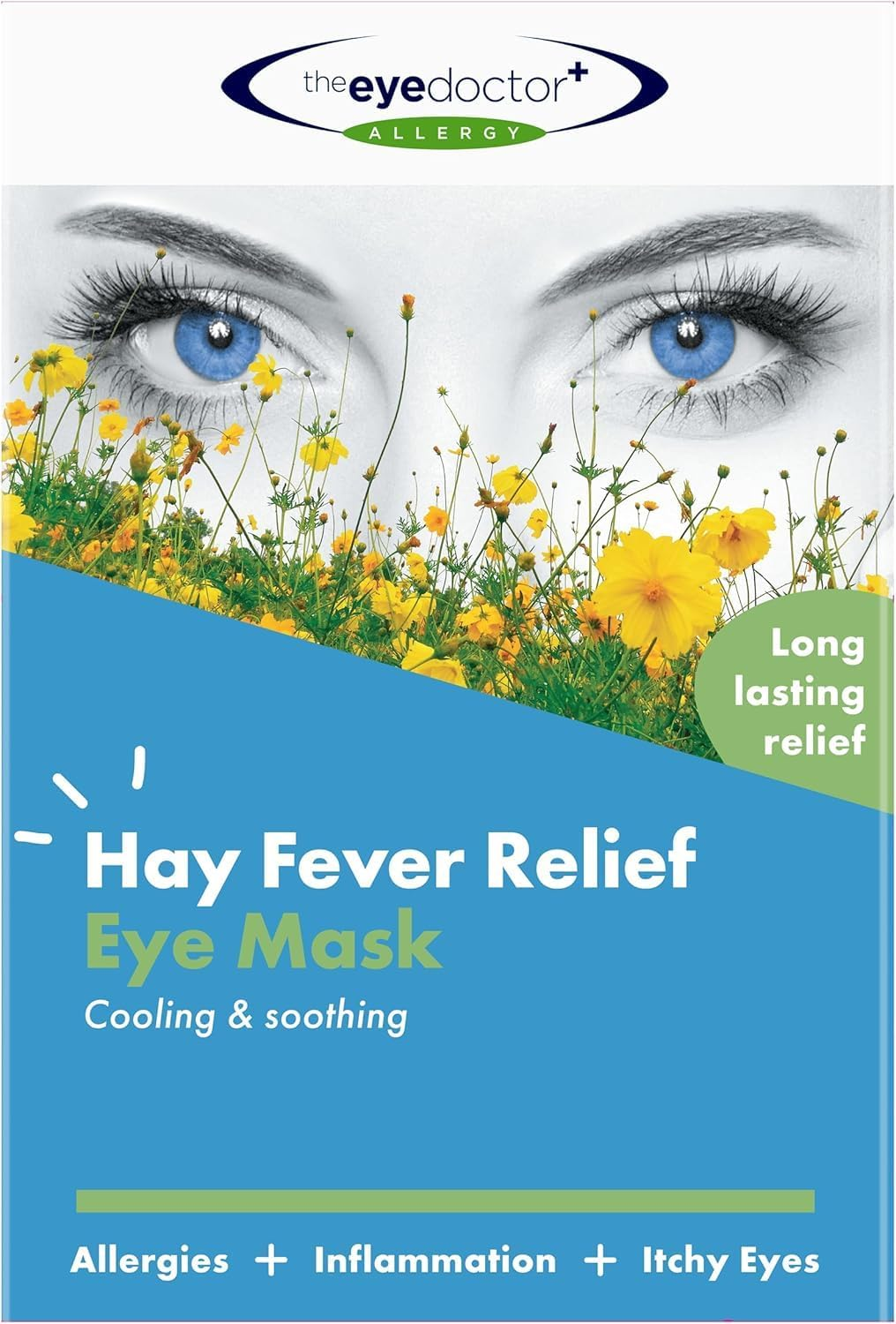 The Eye Doctor Allergy - Cold Eye Compress for Allergy & Hayfever Symptoms, Inflammation, Puffy Eyes, Headaches and Migraines - Reusable Gel Eye Mask - Cool Soothing Relief Therapy image number 3