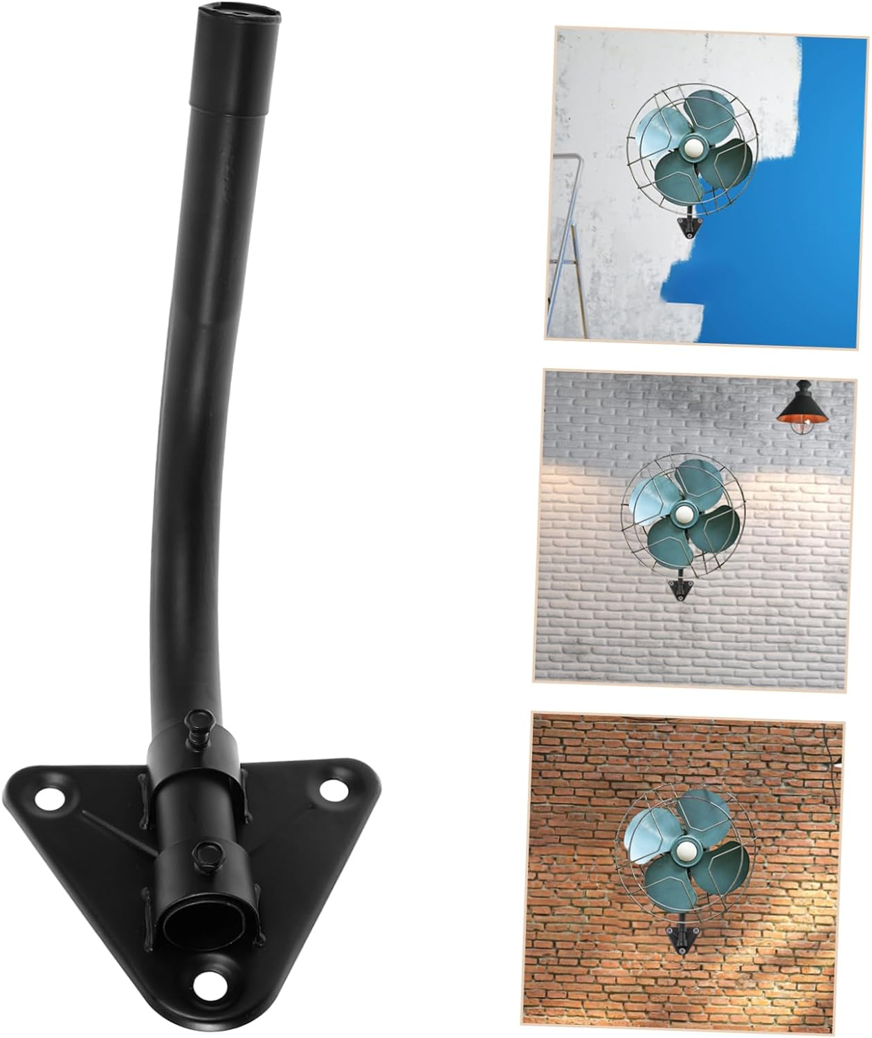 GAROZATION Electric Fan Wall Bracket Fan Mounting Bracket for Wall Fan Universal Mount Iron Construction Simple Assembly image number 3