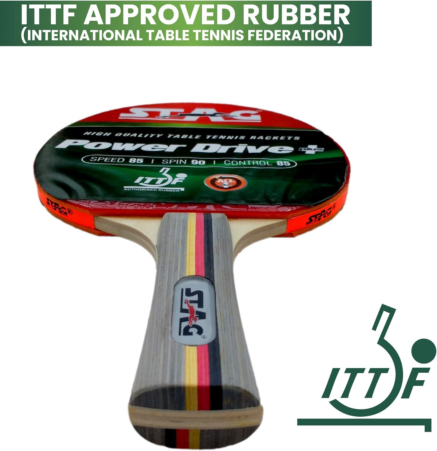 Professional Premium Table Tennis Racquet for High Performance, Ping Pong Paddle Expert TT Racquets