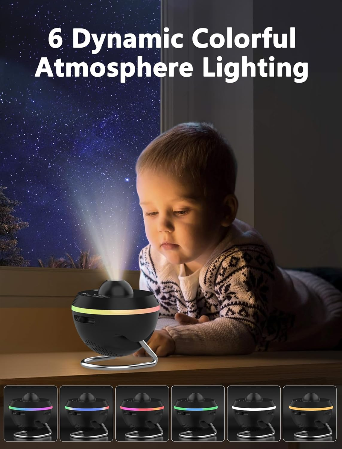 MERTTURM Planetarium Projector, 5K HD Galaxy Star Projector with Dynamic Meteor, 13 in 1 Space Solar System Ceiling Projector with Timer/Nebula/Moon/Rgb, for Adult Kid Gift Room Decor image number 5