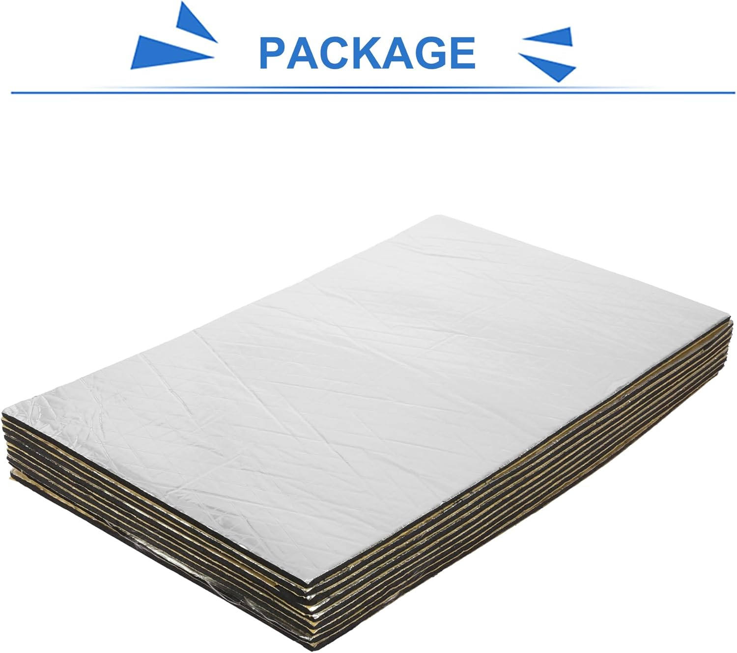 Uxcell 9Pcs 5Mm 197Mil 14.49Sqft Car Sound Deadener Insulation Mat Alumina Fiber Door Audio Noise Insulation 20''X12'' image number 3