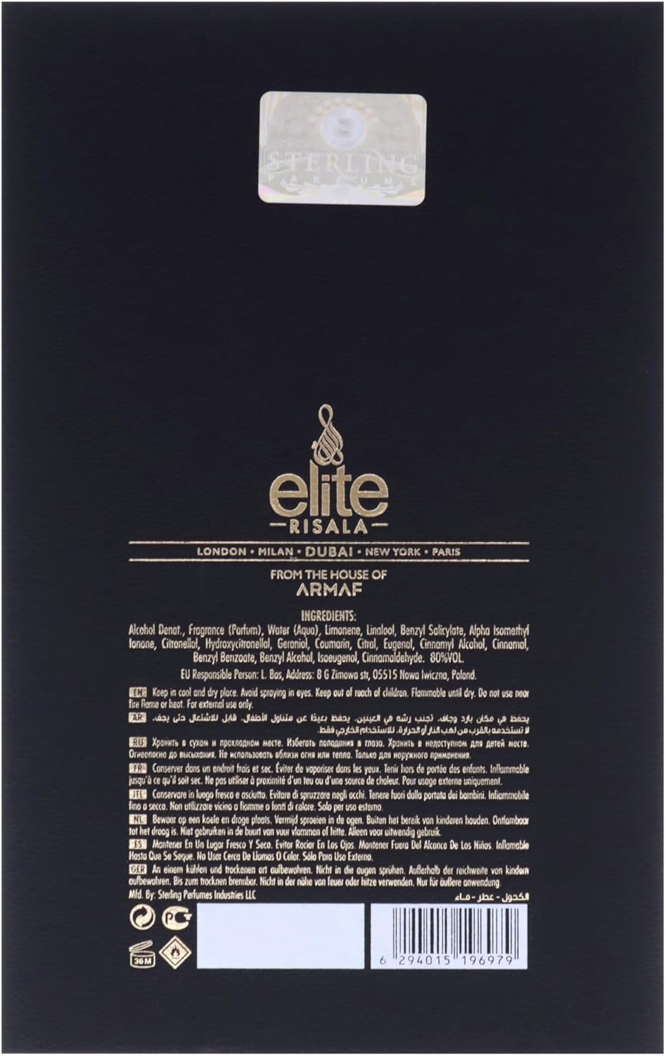 Elite - Qasr Majestic by Risala for Men - 3.4 Oz EDP Spray image number 3