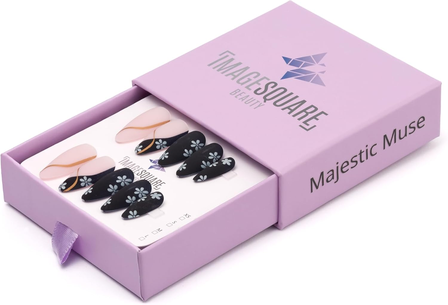 Press-On Nails (Sunset Serenade, Short) - Blissful Blush image number 3