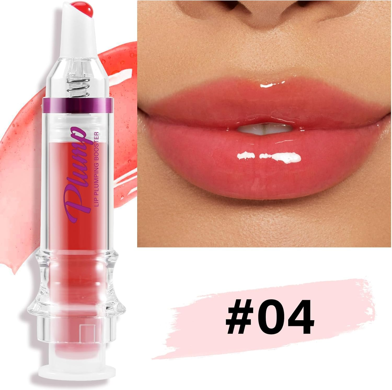 Apooliy Plumping Lip Gloss,Hydrating Lip Oil,Moisturizing Lip Balm,Shiny Transparent Lip Glow, Long Lasting Nourishing for Women Lip Care image number 1