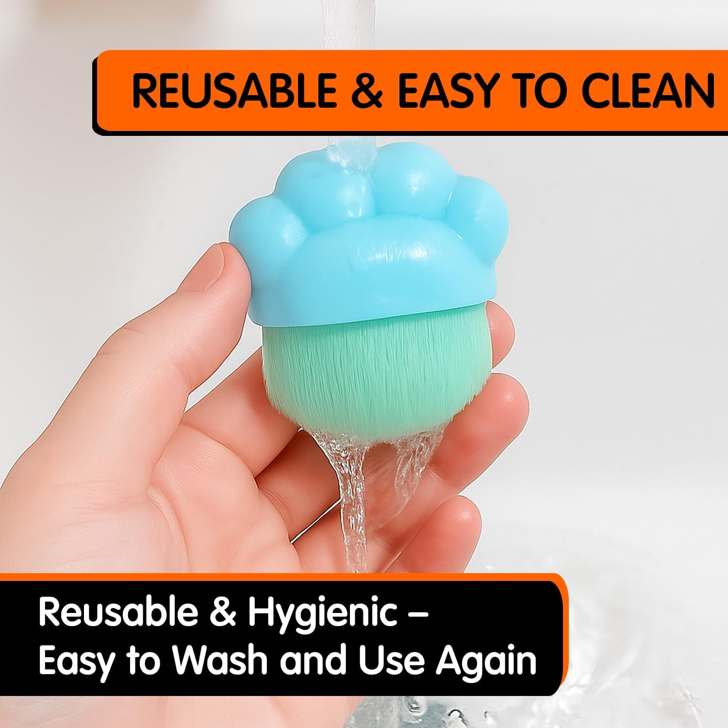 2Pcs Sunscreen Applicator for Kids - Sunblock Lotion Brush with Protective Case, Soft Bristles, Mess-Free Sun Cream Applicator for Travel, Beach & Outdoor Use - by Mobi Lock image number 5