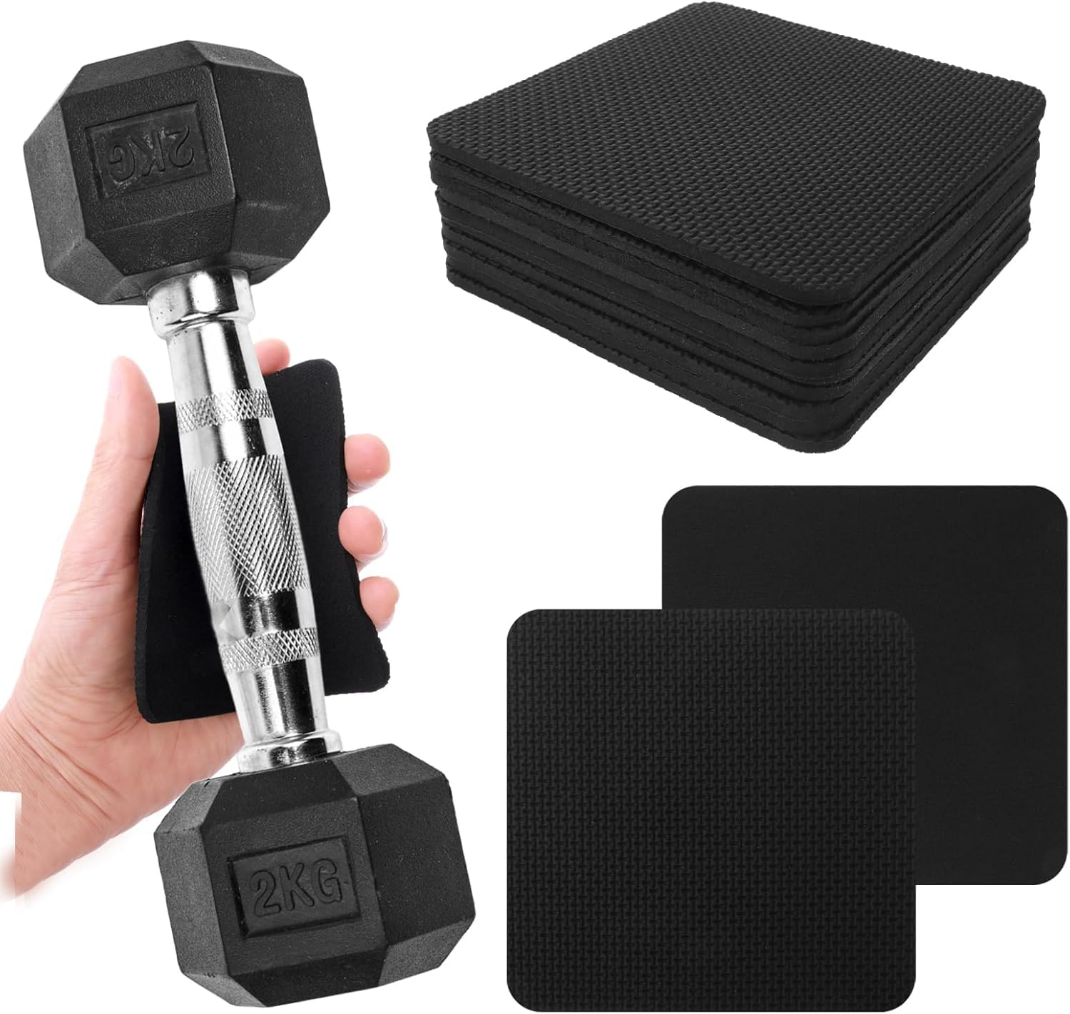 Non-Slip Square Weight Lifting Pullup Grip Pad,10Pcs Square Pull up Grip Gym Hand Grip Lifting Grips Pad,Square Non-Slip Gym Grip Pad,Square Non-Slip Weight Lifting Workout Pad Pull up Hand Grips Pad image number 4