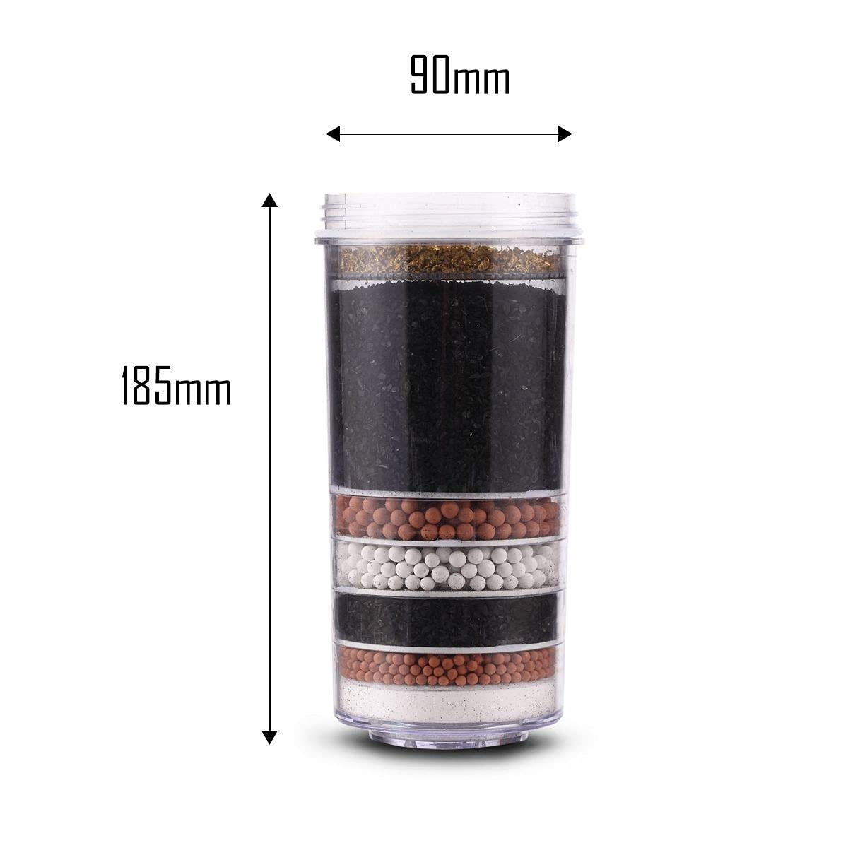 16L 8 Stage Fluoride Water Filter Maifan Stone Dispenser Bottle with Total 2 Filters Bonus image number 2