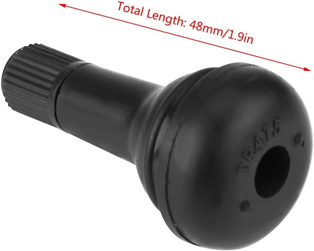 Pack of 10 Rubber Valves, TR415, Black Car Valve, Wheel Snap-In Tyre Valve Core Valve image number 6