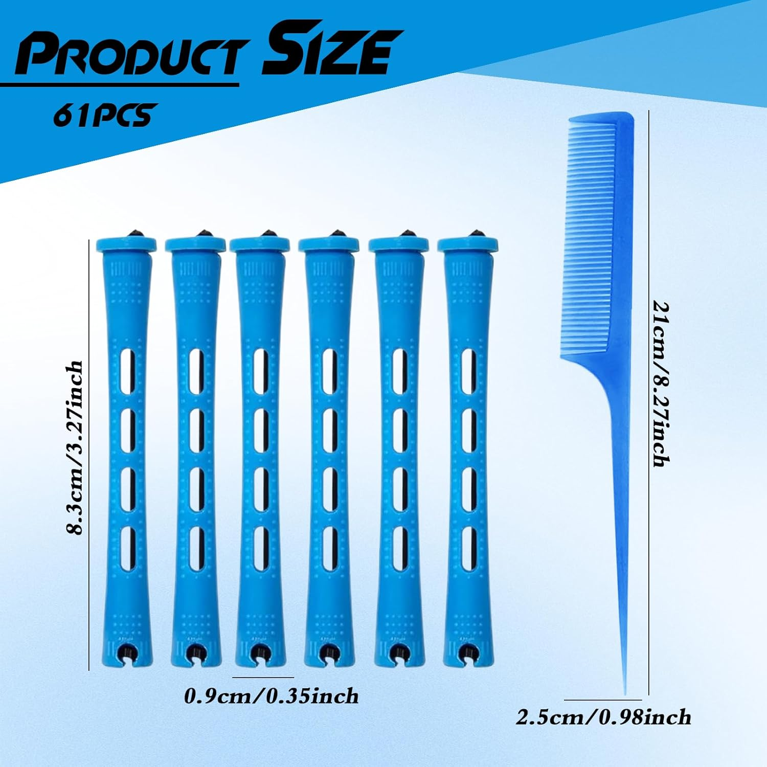 Hair Noodle Perm Set Complete - with Perm Winder, Overnight Curls Hair Roller, Lace Paper Perm & Perm Liquid - Perfect for Small Curls Overnight