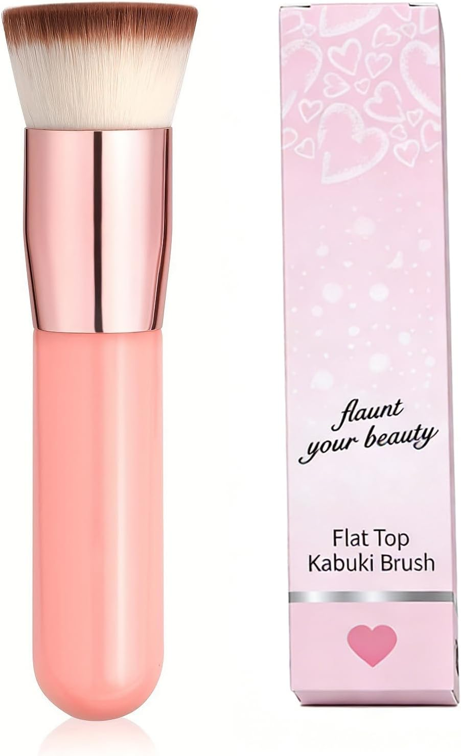 BGENHPON Makeup Brushes Foundation - Synthetic Kabuki Professional Brush for Liquid Cream Powder Mineral Buffing Stippling and Blending Face Makeup Tools image number 4