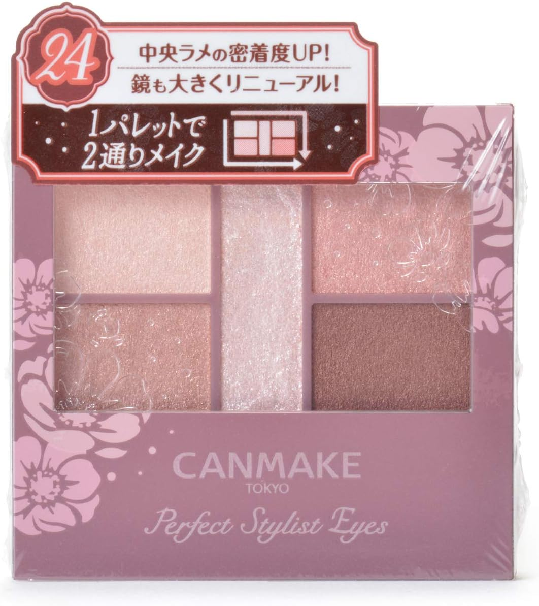Canmake Perfect Stylist 5 Shades Eyes Shadow 3 G, 24 Mellow Peach Tea image number 1