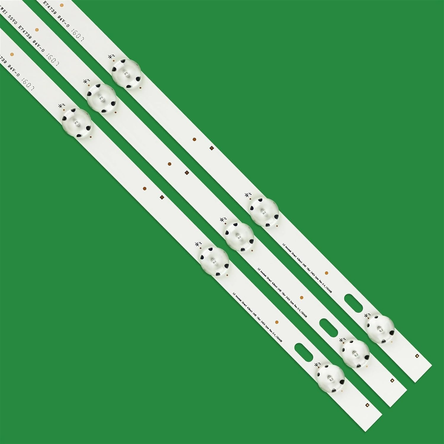 LED Backlight Strip 8Leds Fit for LG Innotek Direct 43Inch UHD 1Bar 24EA 43Uh619V 43UH610V 43UH6030 UF64 UHD_A 43LH5700 LED TV Light image number 2