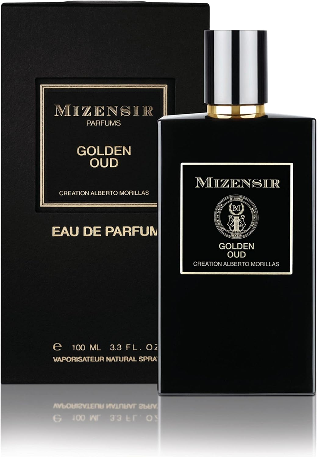 Mizensir Golden Oud Eau De Parfum Spray for Unisex 100 Ml