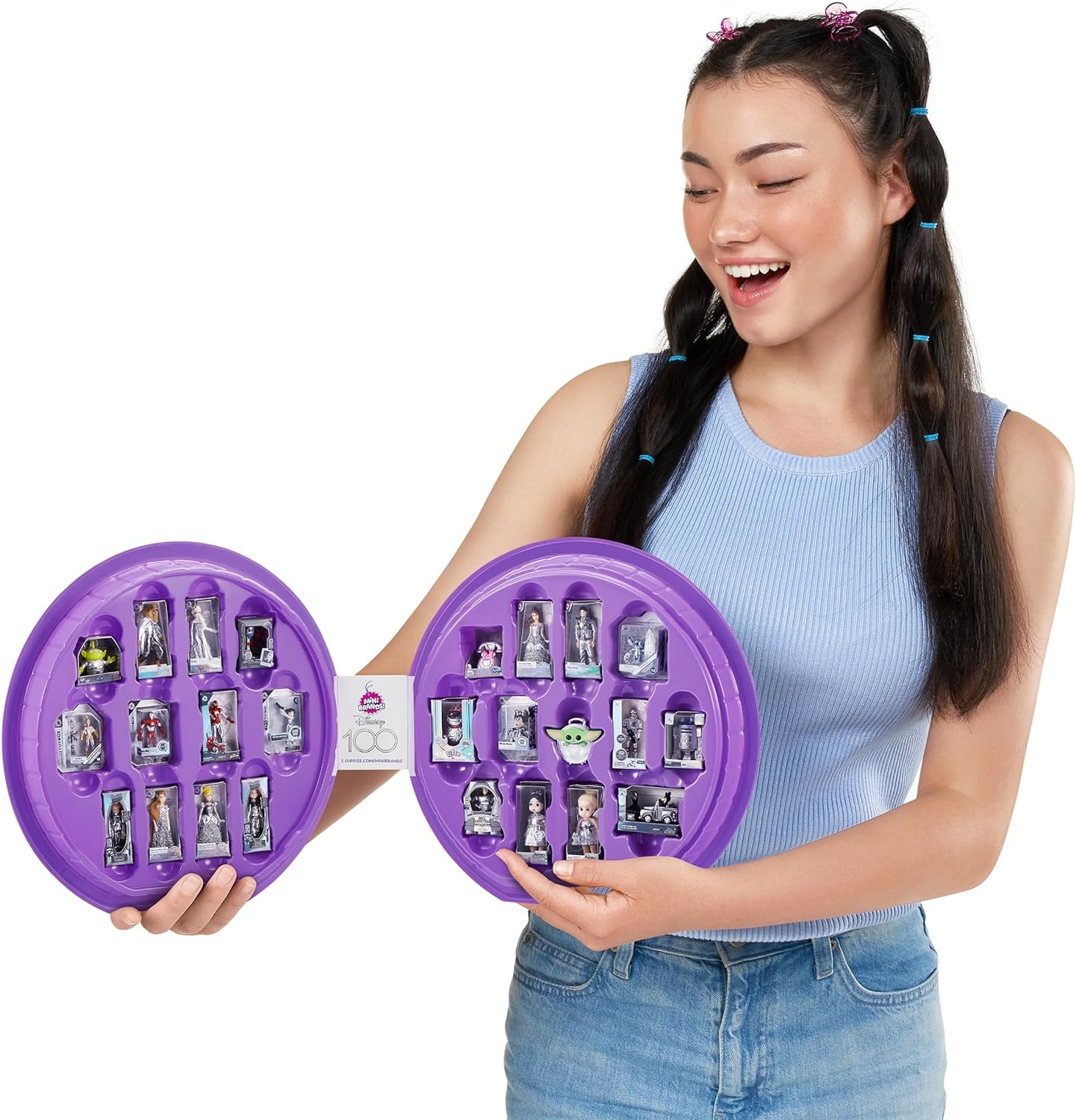 Disney Platinum 100 Years of Wonder, Mini Brands Limited Edition Collector'S Case, Store and Display 100Th Anniversary Surprise Collectible Toys