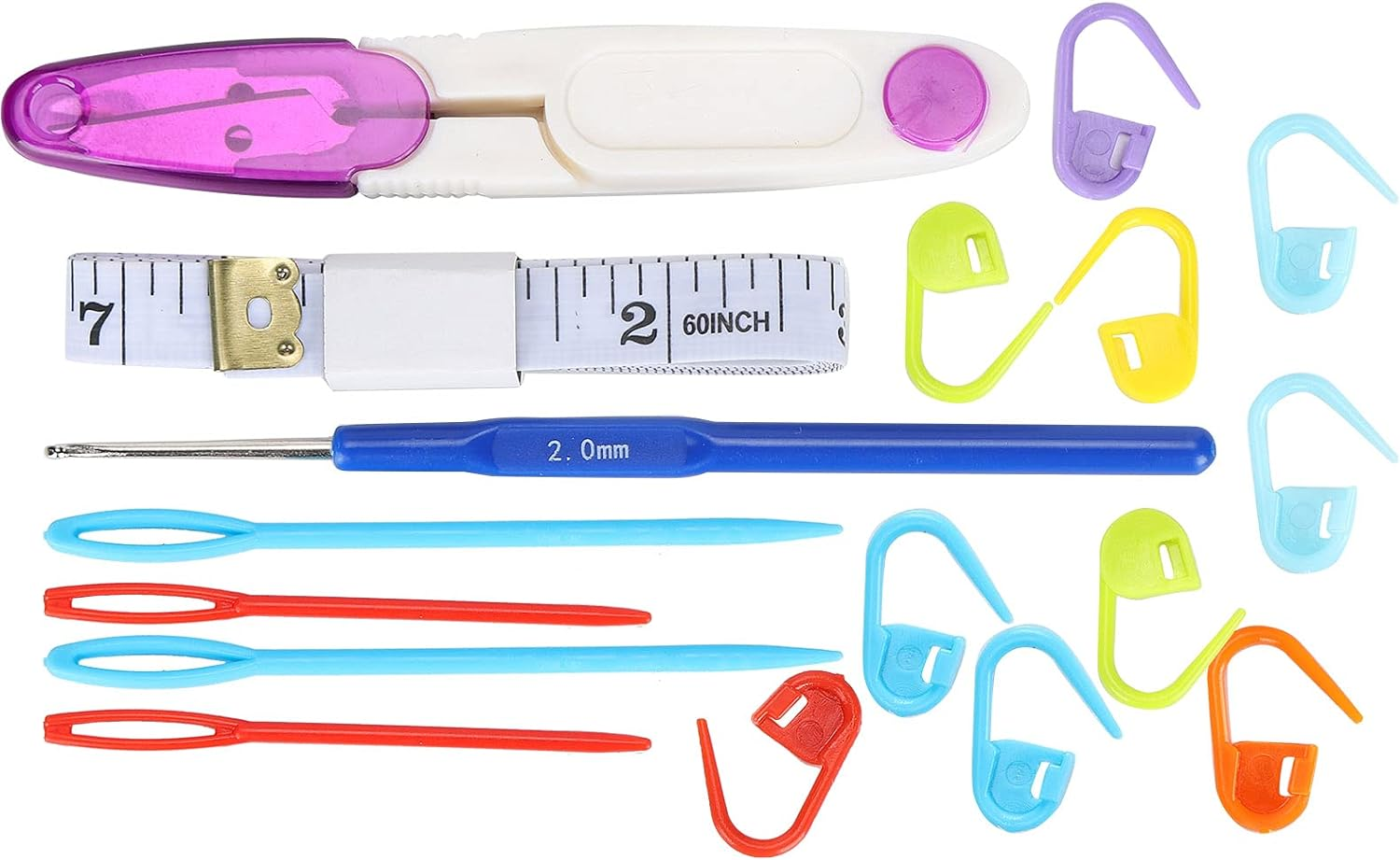 Knitting Needles Set, 18Pcs Circular Needle Bamboo for Knitting Scarves for Sweaters(120Cm+Accessories Bag)