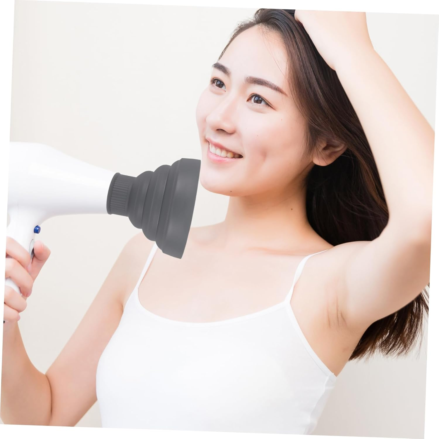 WOFASHPURET Hair Dryer Cover Silicone Diffuser Travel Hair Dryer Collapsible Diffuser image number 6