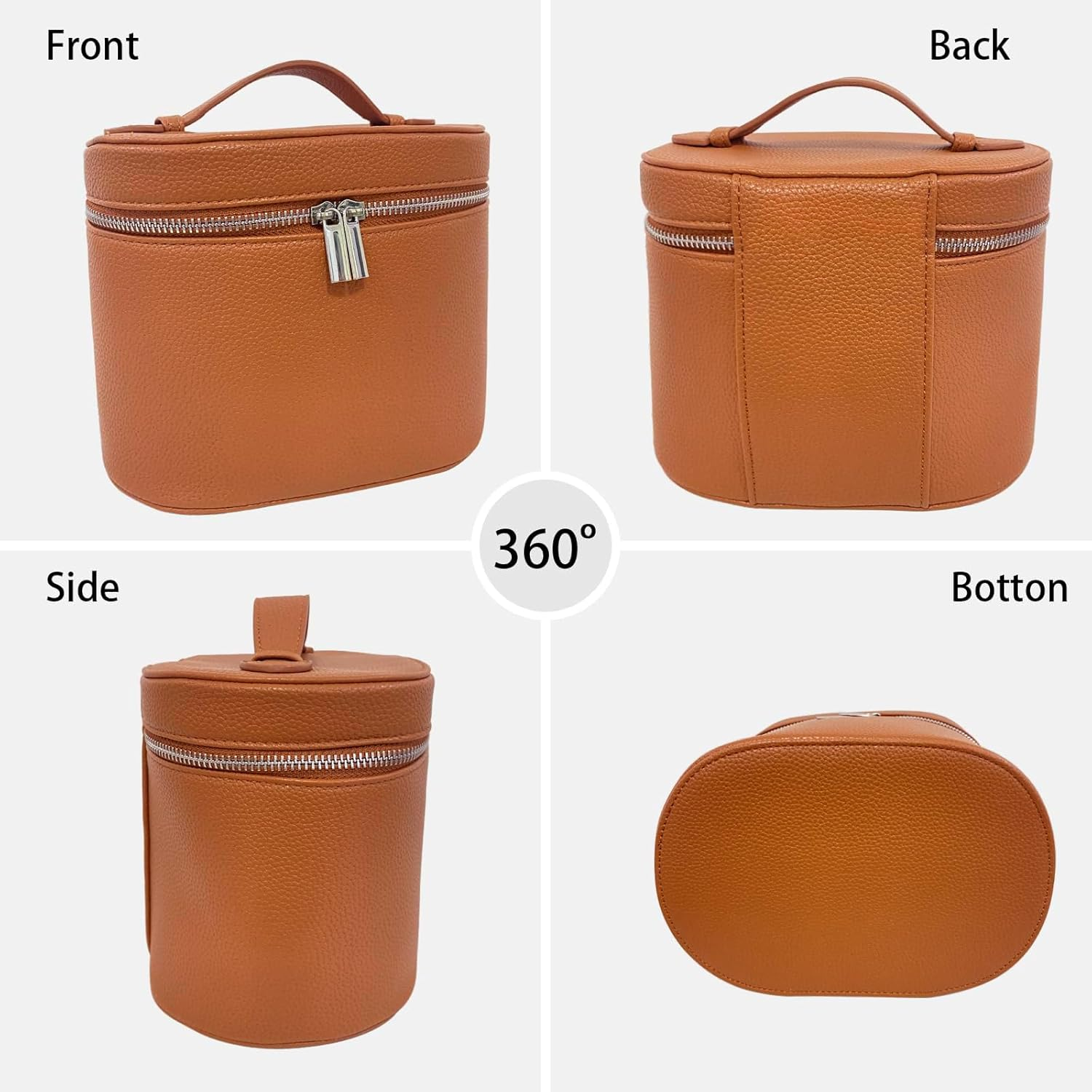 Xanthelle Large Ladies Toiletry Bag, Portable Cosmetic Case & Beauty Case, Makeup Bag with Divider, Organiser Toiletry & Cosmetic Bag for Travel image number 4