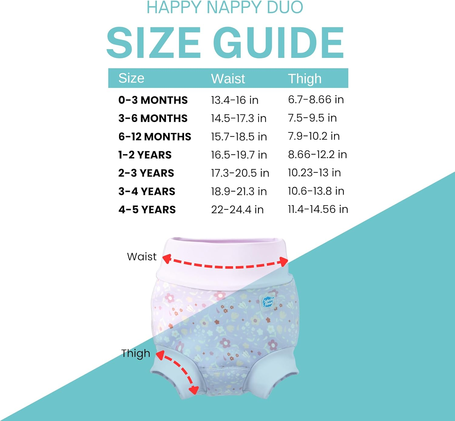 Splash about Happy Nappy Duo Lilac Spring, 2-3 Years image number 4