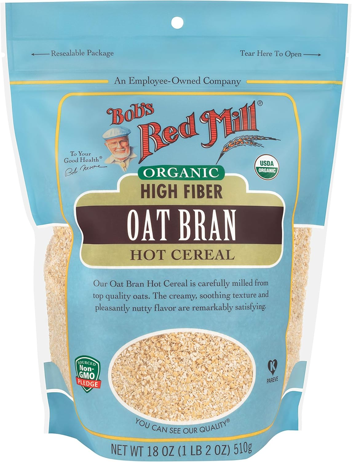 Bob'S Red Mill Bob`S Red Mill Organic Oat Bran Cereal 510G, 510 G