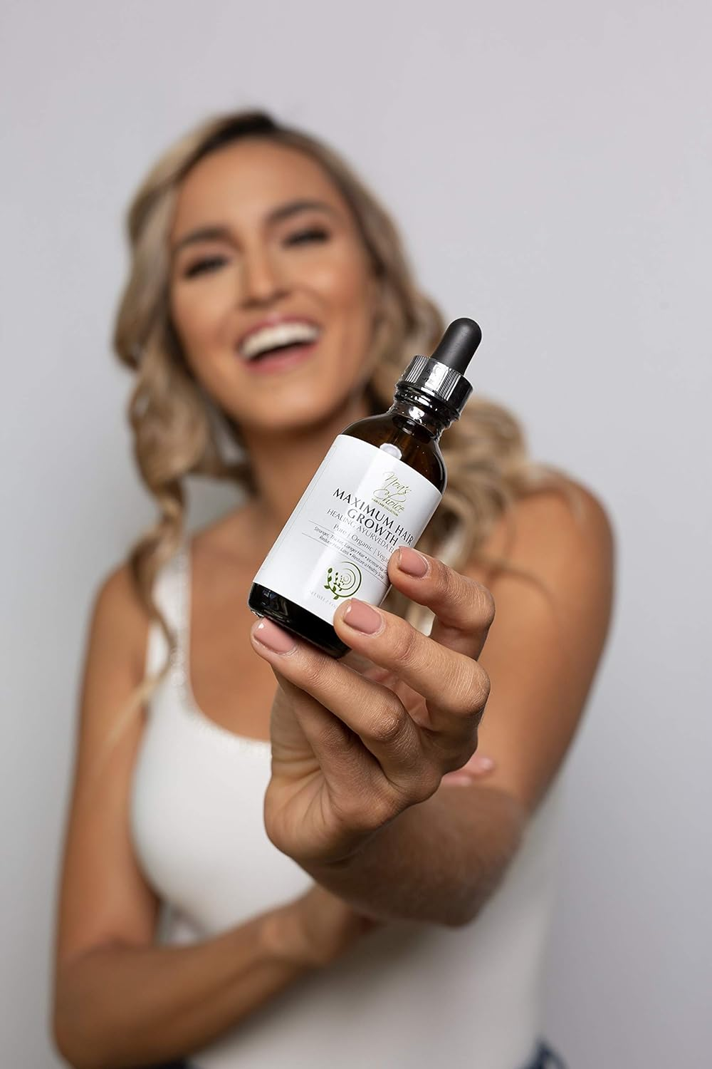 Noa'S Choice ORGANIC Ayurvedic Hair Growth Formula, for FULLER, Longer,Thicker, Healthier Hair. Revive Your Hair and Scalp TODAY! Best Treatment for Hair Loss & Thinning Hair 2.1Oz image number 1