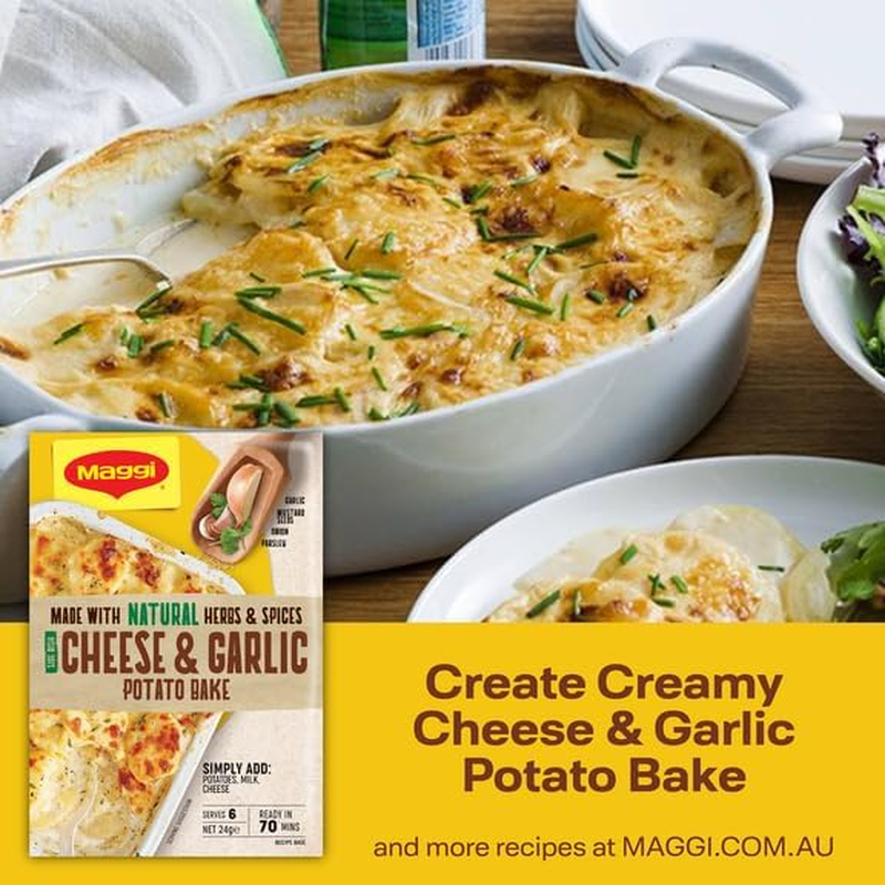 Maggi Creamy Cheese and Garlic Potato Bake Side Dishes 24G, 15 Pack image number 5