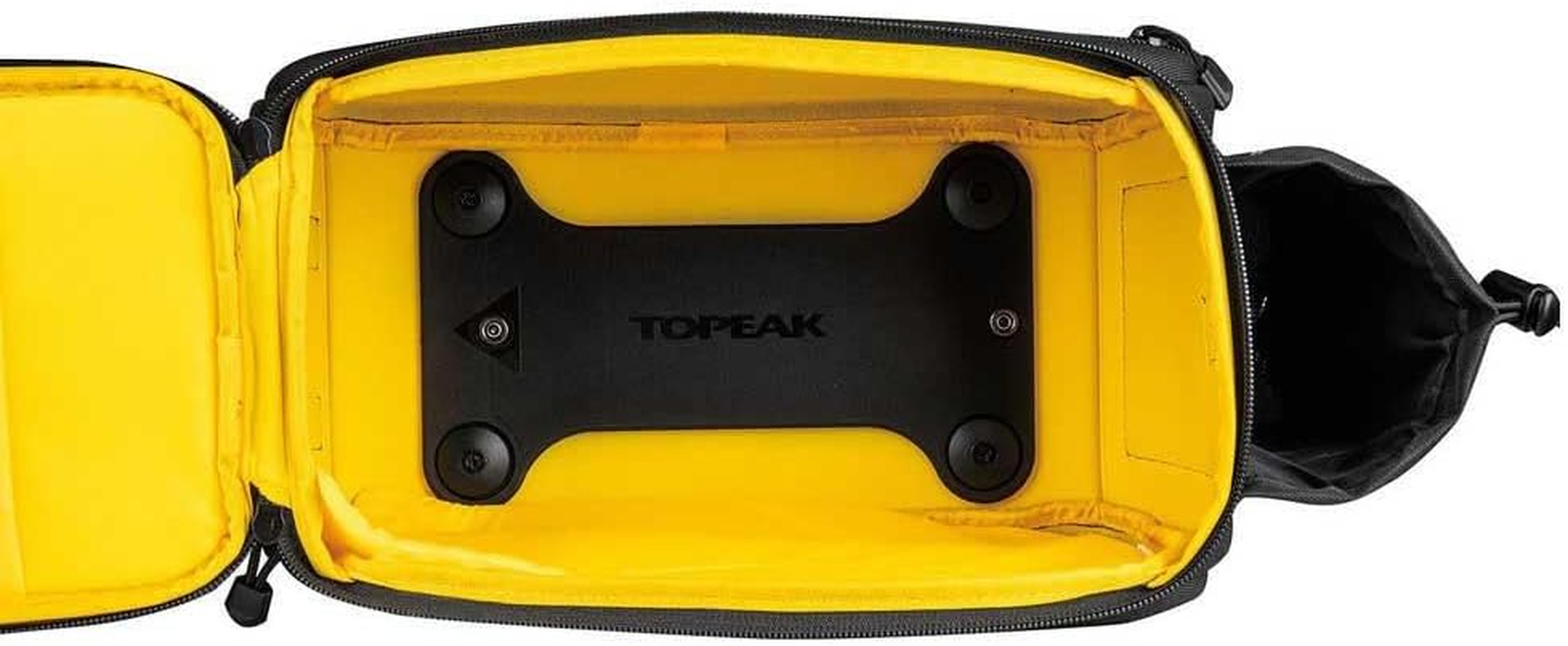 Topeak MTM Multi Mount Trunkbag EX, Water Resistant Cycle Trunk Bag with Expandable Pannier Sides to Fit Klickfix/Racktime Snapit or MIK Adapter Pannier Racks, Black image number 3