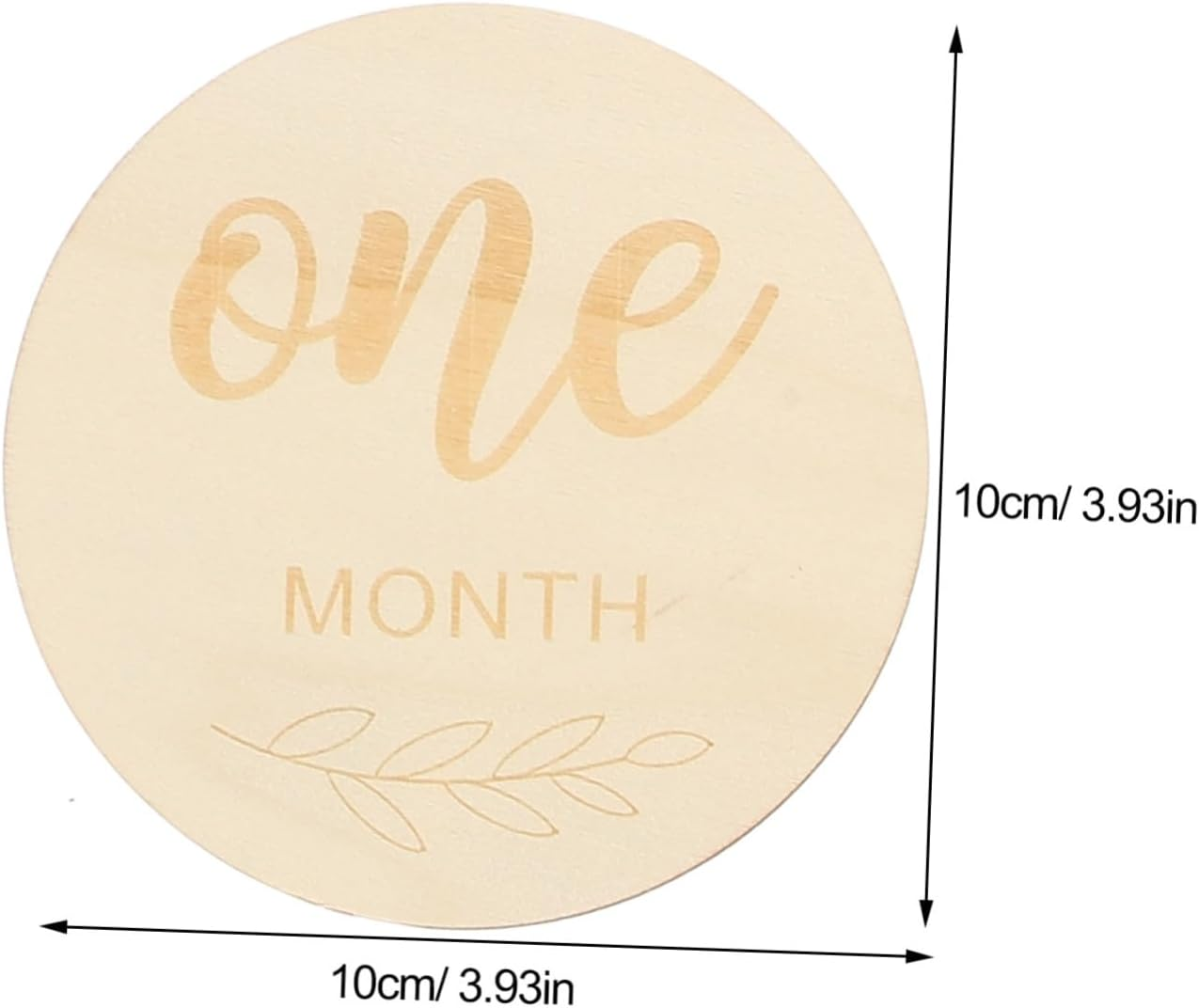 Veemoon 14Pcs Monthly Milestone Wood Discs Name Sign Birth Announcement for Newborn Gifts Unique Milestone Cards image number 5