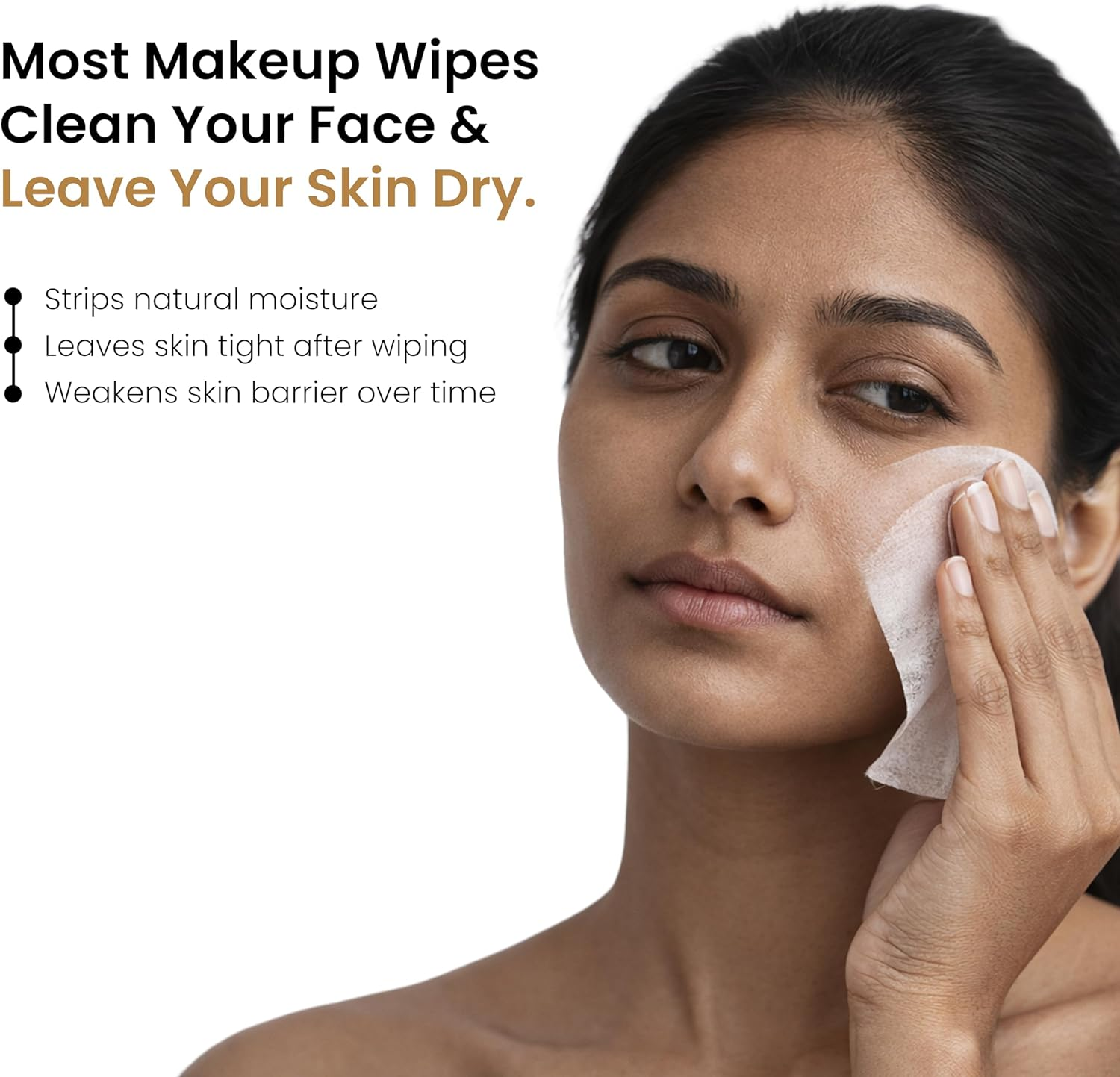 Personal Touch Makeup Melting Skin Care Wipes | World&rsquo;S First Serum Infused Hydrating Makeup Remover with Hyaluronic Acid & Ceramides | Improves Skin Barrier & Controls Acne | 100% Bio-Degradable | 30 image number 6