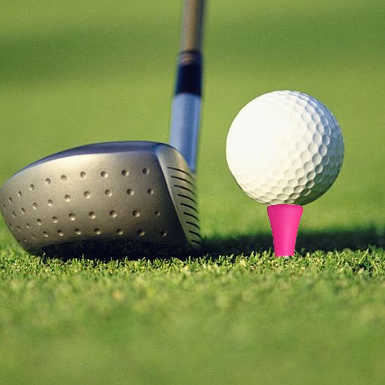 50 PCS Golf Tees &ndash; Pink Plastic Golf Tees, Consistent Performance, Perfect for Golfers of All Levels, Ideal for Practice & Tournament Play image number 1