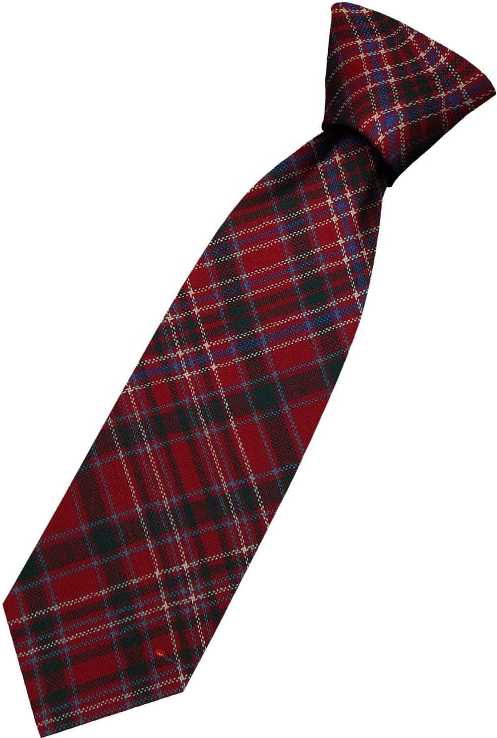 Mens All Wool Tie Woven and Made in Scotland in Macalister Modern Tartan image number 2