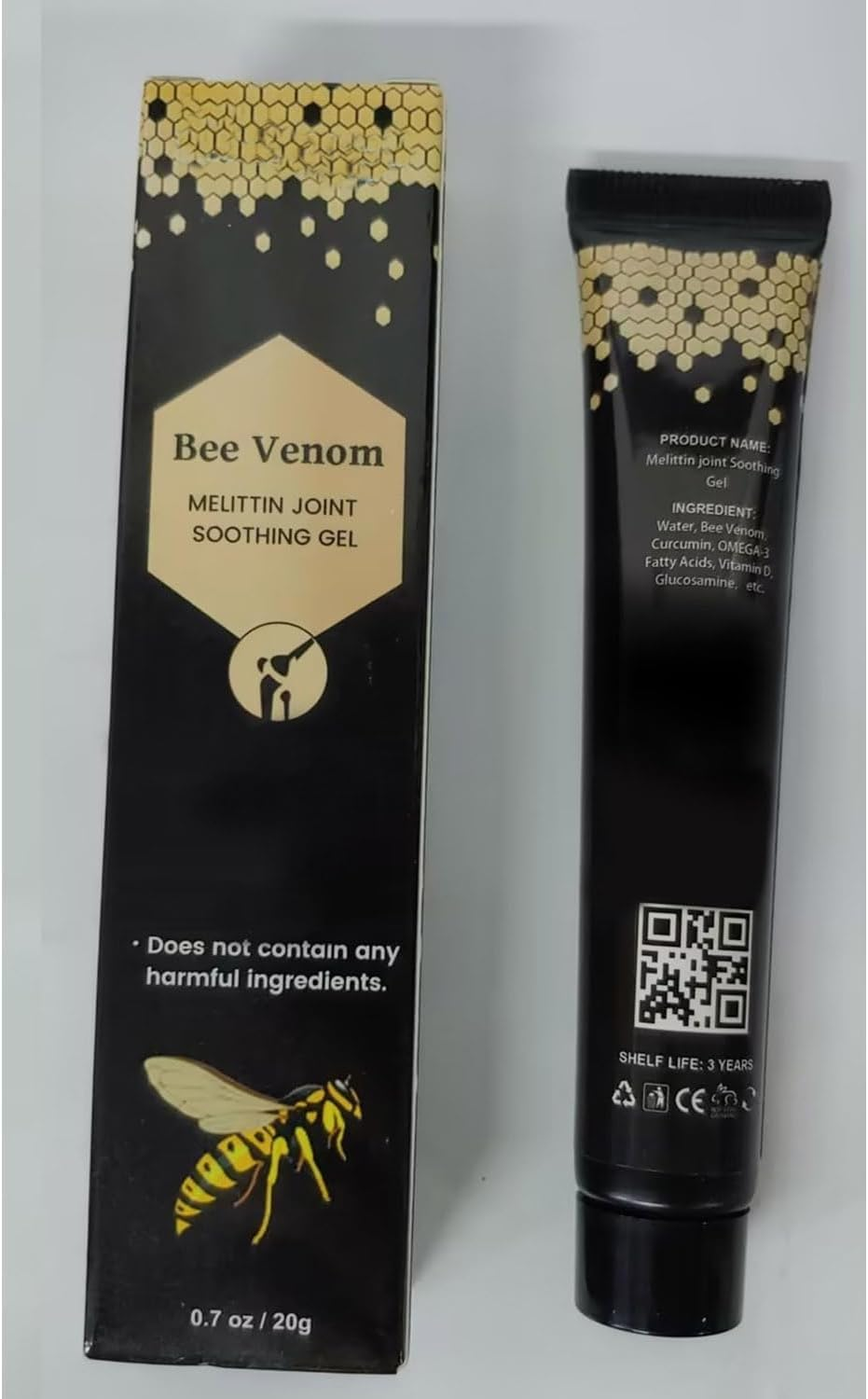 Beevenom Zealand Bee Venom Professional Gel,Bee Venom Cream New Zealand,Propolis Professional Gel Joint Cream,Soothing Provides for Neck,Waist,Back Hand Feet and Leg (3PCS) image number 4
