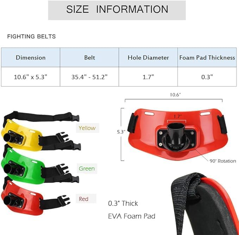 90&deg; Adjustable Fishing Fighting Waist Belt, Fishing Rod Holder, Padded image number 2