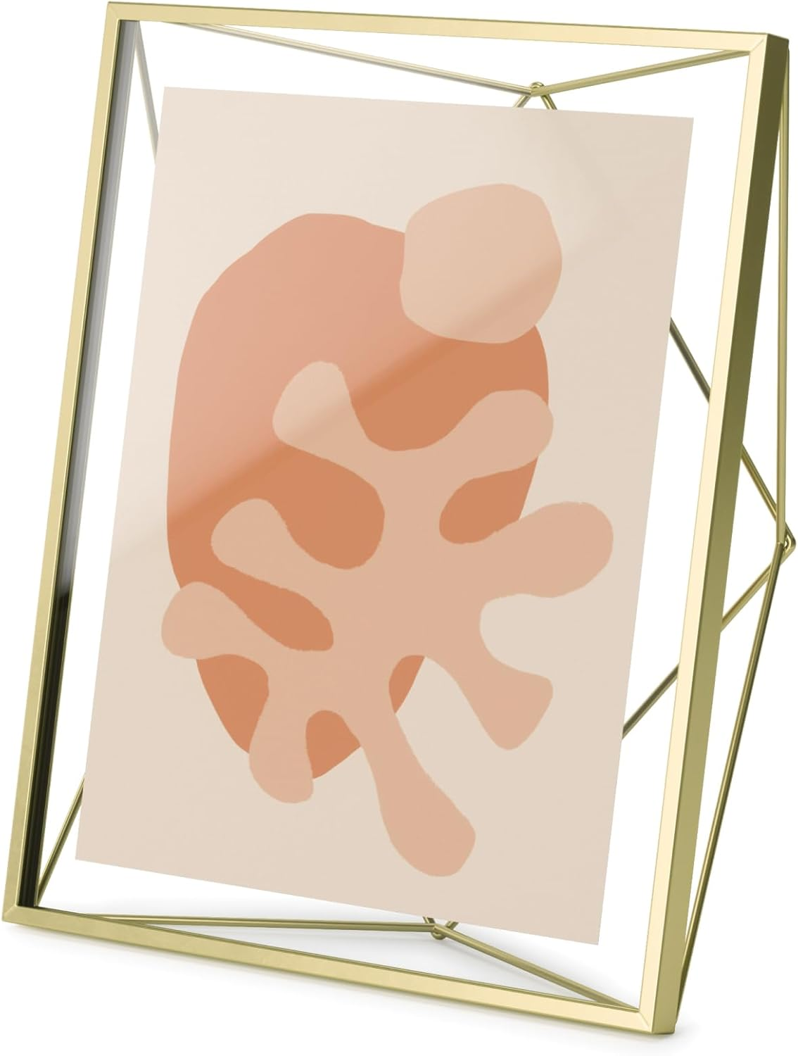 Umbra Prisma Picture Frame, 8X10 Photo Display for Desk or Wall, Black Photo Display