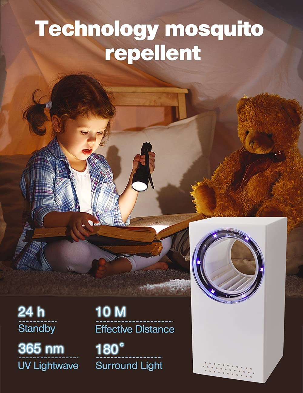 Mosquito Killer Lamp, Bug Zapper, Portable Electric Bug Zapper Insect Trap, USB Charge Fly Zapper, Electric Fly Killer for Camping, Bedroom, Kitchen, Office, Home, Indoor Outdoor Pest Control Trap image number 1