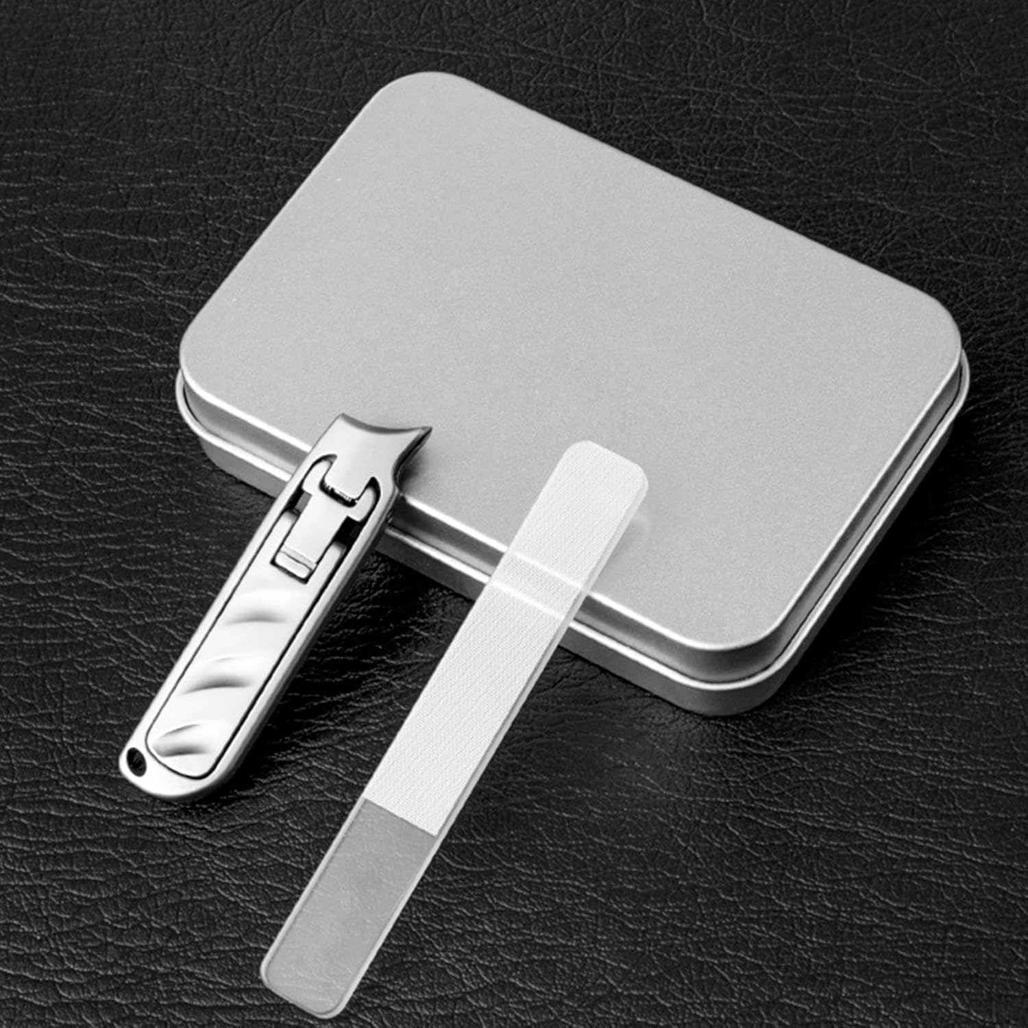 Riaisttd Nail Clipper Set for Women, Oblique Mouth Travel Size Nail Kit, Large Opening Ultra-Thin Stainless Scissors for Little Boys Girls image number 1