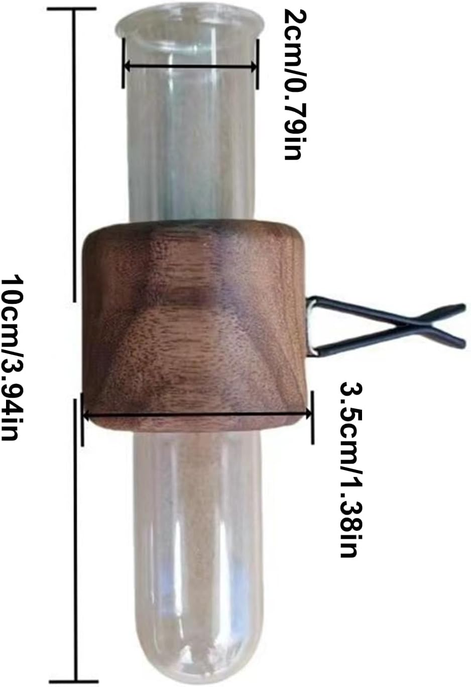 Car Flower Vase,Automotive Flower Vase Holder Car Vent Decoration - Adjustable Holder Long-Lasting Wood Freshener Plant Decor for Interior Family Friends