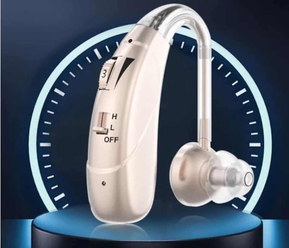 Hearing Aids for Elderly People with Severe Hearing Loss, Invisible High-Power Ear Back Rechargeable Hearing Aids image number 3